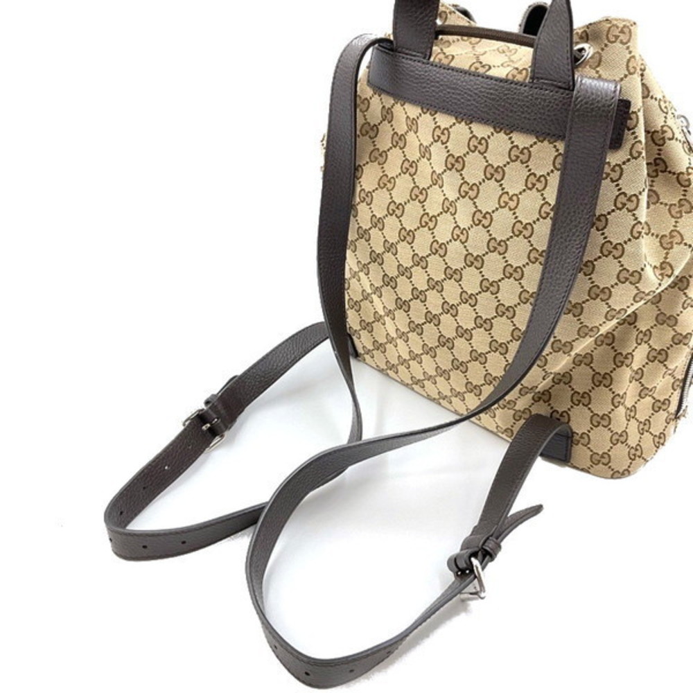Gucci Gg Backpack Drawstring Brown - image 8